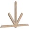 Ekena Millwork Kennewick Smooth Timber Gable Bracket, Douglas Fir, 108"W x 68"H x 3 1/2"D x 5 1/2"F, 15/12 Pitch GBW108X68X0406KEN00SDF - alternate 4